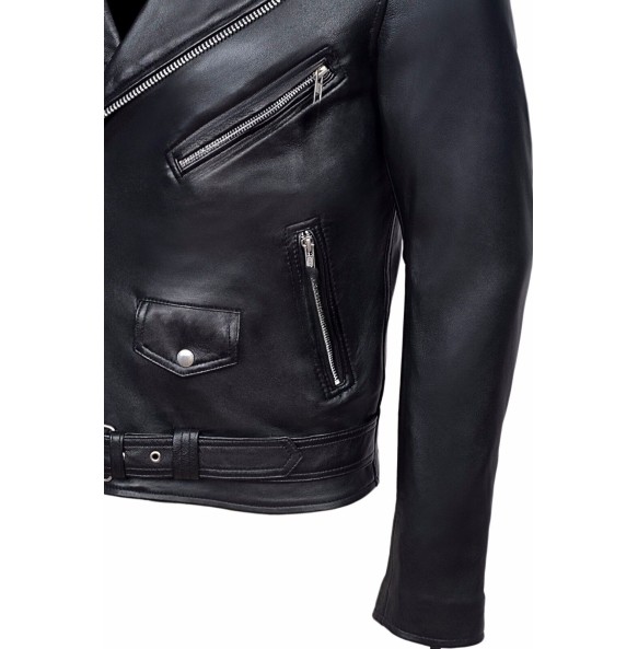 Leather Jacket Men  Collar Slim Pu Leather Jacket Fashion Motorcycle Causal Coat Mens Moto Biker Leather Coat