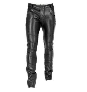 Men's Goth Steampunk Pu Leather Pant Black Motorcycle Rock Roll Slim Legging Pants Plus Size