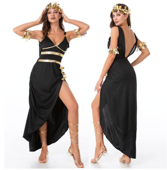 Egyptian Cleopatra Princess Costume Outfits Ladies Roman Toga Robe Greek Goddess Medieval Dress Fancy Costume