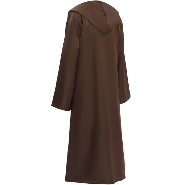 2024  Wizard Tunic Hooded Robe Halloween Cloak Cosplay Costumes Brown  cosplay costumes