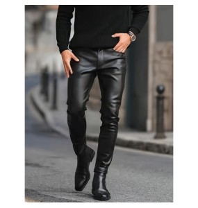 Men's Trendy Slim Cropped Trousers, Business Style Pants, For Summer Daily