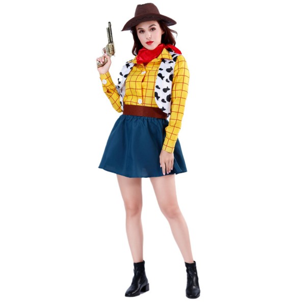 Cosplay Story Woody Costume Sets Cowboy Christmas Dress Unisex Sheriff's Halloween Carnival Dress Up Party Toy Stage Performance