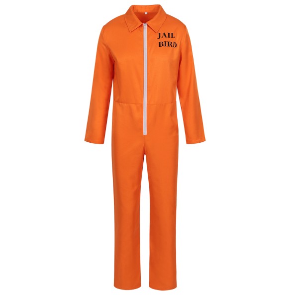 Costume Play Orange Prisoner Work Uniform Men Jumpsuit Women Prison Clothes Suicide Squad Film Game Anime Role Playing Costume