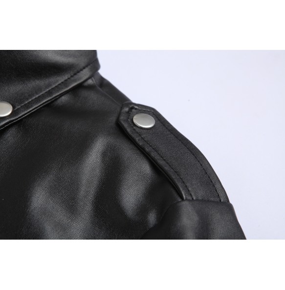 2023 Mens Fashion Leather Jacket Slim Fit Stand Collar PU Jacket Male Anti-wind Motorcycle Lapel Diagonal Zipper Jackets Men