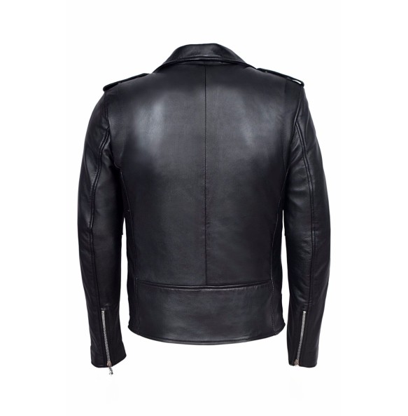 Leather Jacket Men  Collar Slim Pu Leather Jacket Fashion Motorcycle Causal Coat Mens Moto Biker Leather Coat