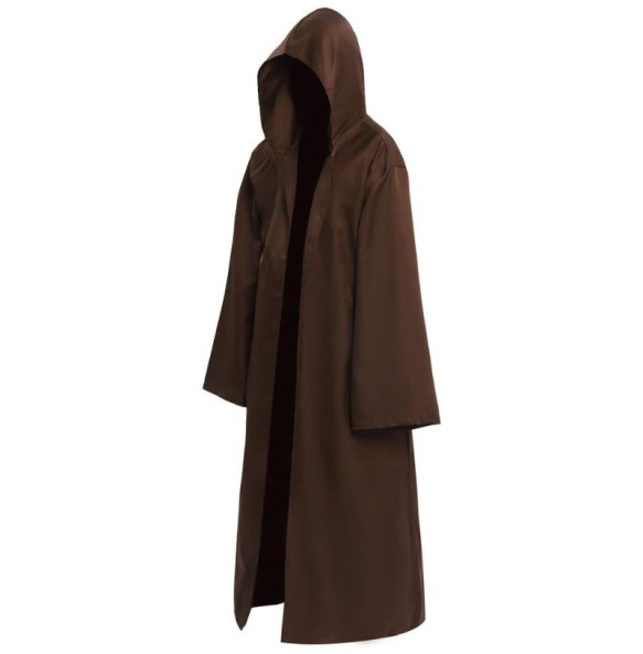 2024  Wizard Tunic Hooded Robe Halloween Cloak Cosplay Costumes Brown  cosplay costumes