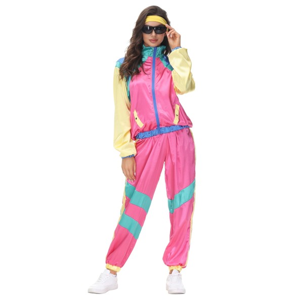 Cosplay  Halloween Costumes 70s Retro Disco Couple Sportswear Cos Party Stage Performance Costumes