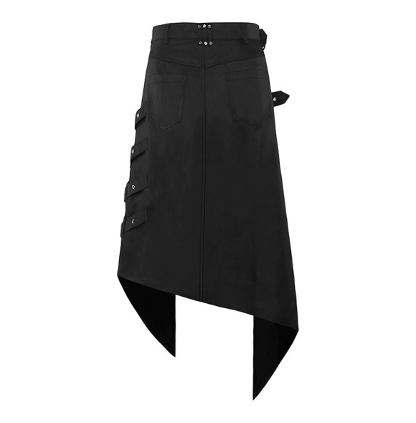 Gothic Men's Half Skirt Jacquard Steampunk Stylish Kilt Open Front Harujuku Burlesque Fringe Traditional Skirts