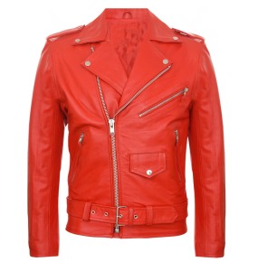 Boutique Punk Men PU Leather Jacket Motorcycle Fashion Slim Fit Leather Coat