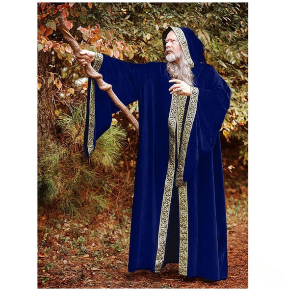 2024 Unisex Halloween Costume Medieval Cape Cloak Adult Hooded Death Vampire Wizard Monk Witch Costume Priest Pastor Gown Robe