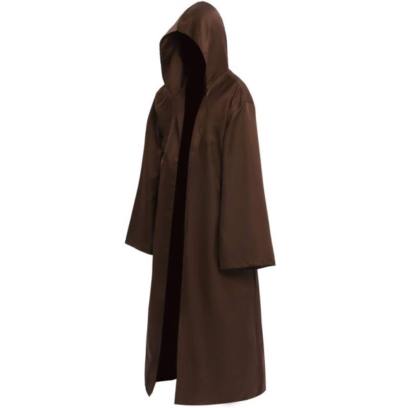 2024  Wizard Tunic Hooded Robe Halloween Cloak Cosplay Costumes Brown  cosplay costumes