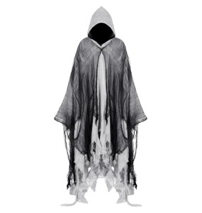 2024 Cosplay Costume Unisex Gothic Horror Zombie Vampires Hooded Capes Day Of The Dead Party Props Cloaks  halloween costumes