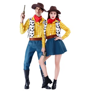 Cosplay Story Woody Costume Sets Cowboy Christmas Dress Unisex Sheriff's Halloween Carnival Dress Up Party Toy Stage Performance