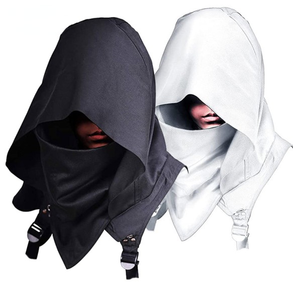 Hooded Cloak Cape Cowl Adult Cyberpunk Costumes Pagan Accessory Cosplay Medieval Assassin Hat Warrior Outfit And Daily Wear