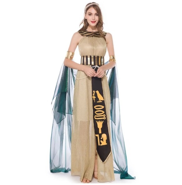 Greek Queen Cosplay Costume Medieval Egypt Cleopatra Dress Myth Goddess Carnival Dress Role Play Egyptian Women Cosplay Costumes