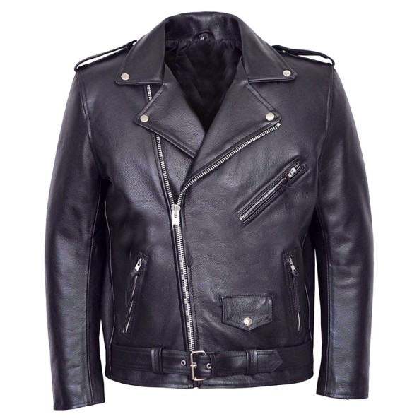 Men PU Leather Jacket Motorcycle Fashion Slim Fit Leather Coat