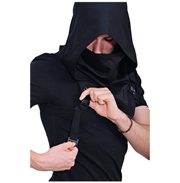 Hooded Cloak Cape Cowl Adult Cyberpunk Costumes Pagan Accessory Cosplay Medieval Assassin Hat Warrior Outfit And Daily Wear