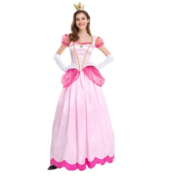 Princess Costume New Mary Pinkie Princess Dress Party Queen Dress Pink Peach Blossom