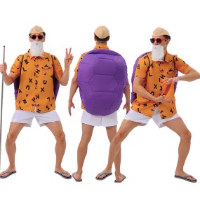 maestro Roshi Anime para hombres, Disfraces de Halloween para adultos, ropa de rendimiento para fiesta  anime cosplay