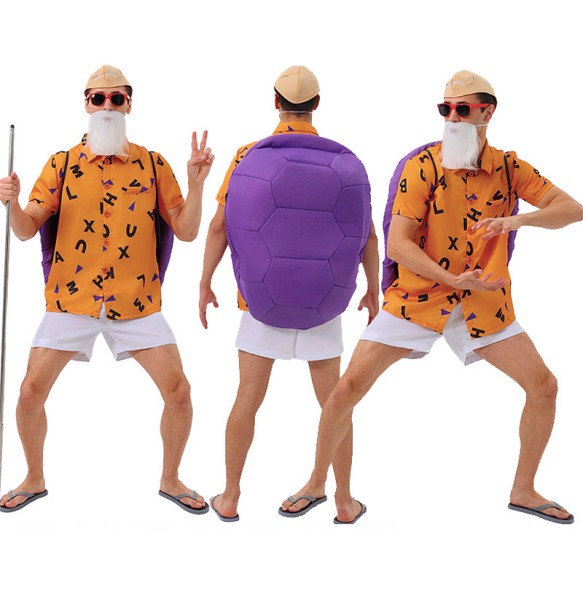 maestro Roshi Anime para hombres, Disfraces de Halloween para adultos, ropa de rendimiento para fiesta  anime cosplay