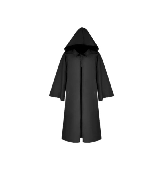 2024 Unisex Halloween Costume Medieval Cape Cloak Adult Hooded Death Vampire Wizard Monk Witch Costume Priest Pastor Gown Robe