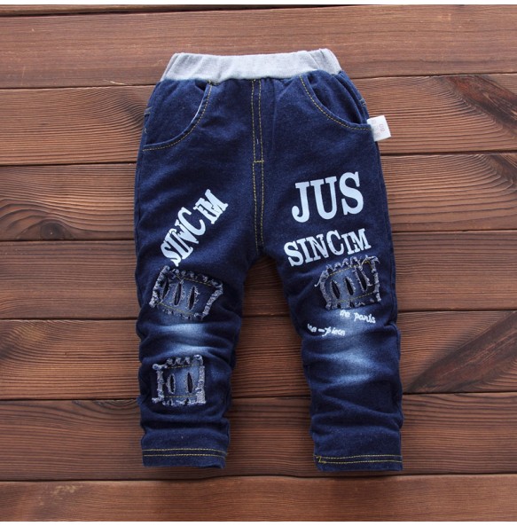 Baby Kids Denim Jacket Boys Coat Toddler Sport Clothes Suit Clothing Set Cotton Jeans Coat T-shirt Pants Star Tracksuit Children