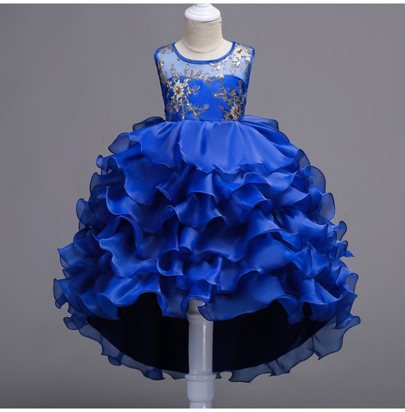 Baby Girls Princess Lace Flower Wedding Christmas Party Tutu Dress Children Kids Elegant Vestidos for 4-15Years Teenager Wear