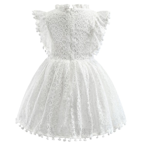 Girls Lace Flower Dress Summer Ball Gown Brithday Dresses Infant Baby Kids Cotton Princess Party Dress Children Clothing