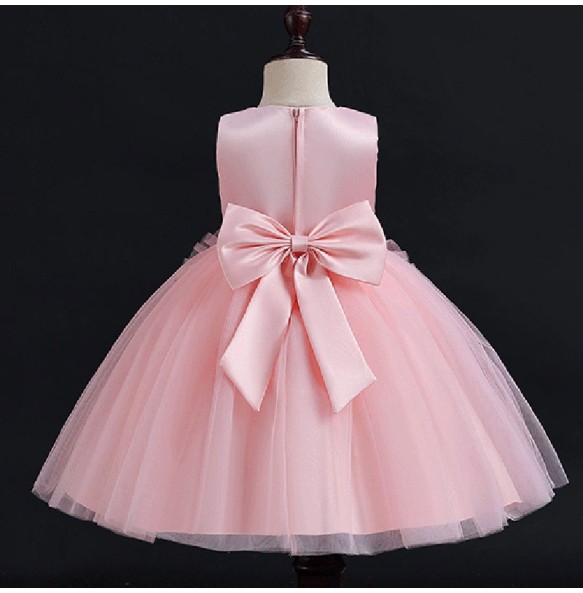 Flower Girls Princess Wedding Party Tutu Dress Baby Kids Ball Gown Dresses With Pearl Children Kids Vestidos for 3-10Years