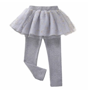 Baby Girl Pants Spring Fall Girls Leggings Lace Princess Skirt-pants 2-7 Yrs Kids Casual Clothes Children Fashion Trousers