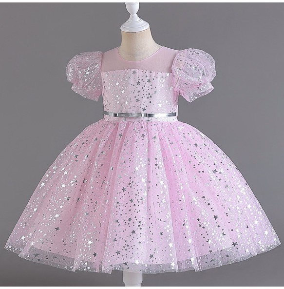 Flower Baby Girls Princess Sequins Wedding Christmas Party Tutu Dress Children Kids Elegant Vestidos