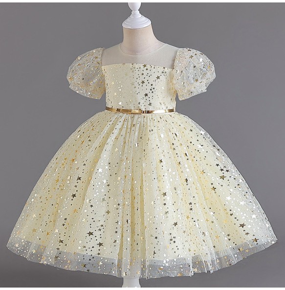 Flower Baby Girls Princess Sequins Wedding Christmas Party Tutu Dress Children Kids Elegant Vestidos