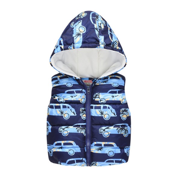 Baby Boys Girls Vest Hooded Jacket Kids Hooded Christmas Costume Clothes Children Autumn Warm Winter Waistcoat Outerwear Outfits