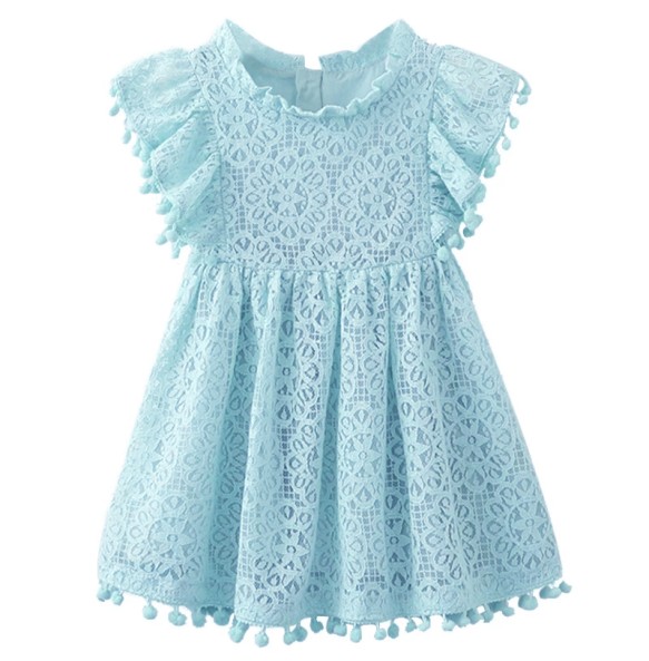 Girls Lace Flower Dress Summer Ball Gown Brithday Dresses Infant Baby Kids Cotton Princess Party Dress Children Clothing