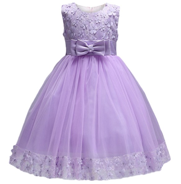 Lace Girls Wedding Party Dresses For Girl's Birthday Baby Kids Costume Evening Ball Dress Teenager Vestidos Clothes