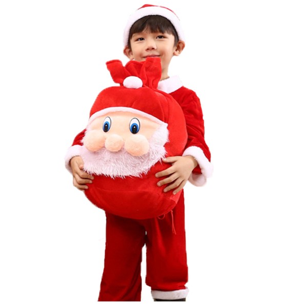 2 4 6 8 10 Years Christmas Costume Boys Girls Santa Claus Red Dress With Cloak Kids Children Clothing Girl's Clothes