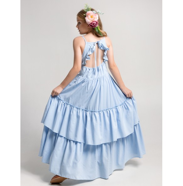 Summer Princess Flower Girls Party Dress Baby Kids Wedding Elegant Dresses Vestidos Children Clothing for 4 6 8 10 12 Years