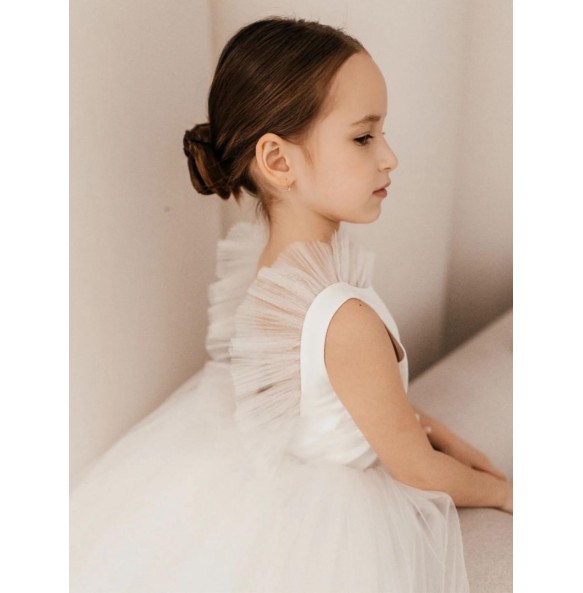 Girls' Dress Summer Fashion Open Back Princess Dress School Party Stage Show Performance Dress Wedding Flower Girl Evening Dress