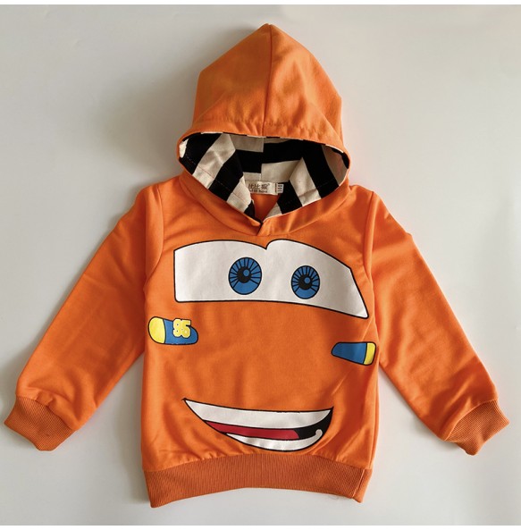 Baby Boys Cars Lightning McQueen Hoody Outerwear Toddler Kids Spring Autumn Thinner Sport Sweatershirt Hoodied T Shirt Outfits