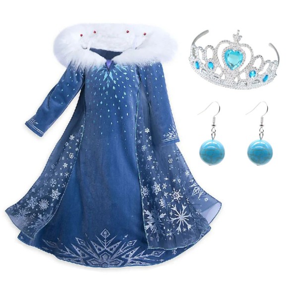 Autumn and Winter New Girl Role Play Long Sleeved Dress Halloween Party School Stage Play Princess Cosplay Dress for 2-10 Years