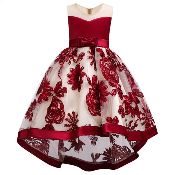 Children Kids Christmas Vestidos Costume Princess Party Dress Clothing Baby Girls Wedding Flower Dress Baby Girl Clothes Dresses