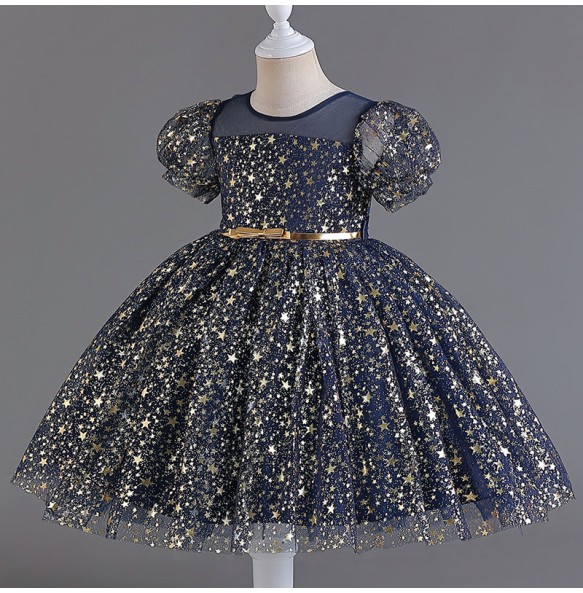 Flower Baby Girls Princess Sequins Wedding Christmas Party Tutu Dress Children Kids Elegant Vestidos