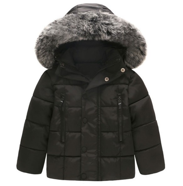 Children Kids Winter Thick Hooded Outerwear Baby Boys Girls Jacket Coat Christmas Warm Parka Cotton-Padded Clothes Snow Wear