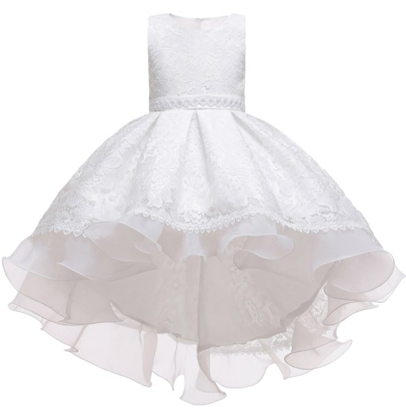 Baby Girls Princess Lace Flower Wedding Christmas Party Tutu Dress Children Kids Elegant Vestidos for 4-15Years Teenager Wear