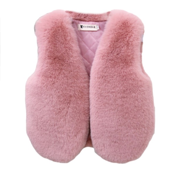 Baby Girls Faux Fur Vest Children Kids Warm Outfits Christmas WaistCoat Tollder Jacket Coat Clothes Outerwear Clothing