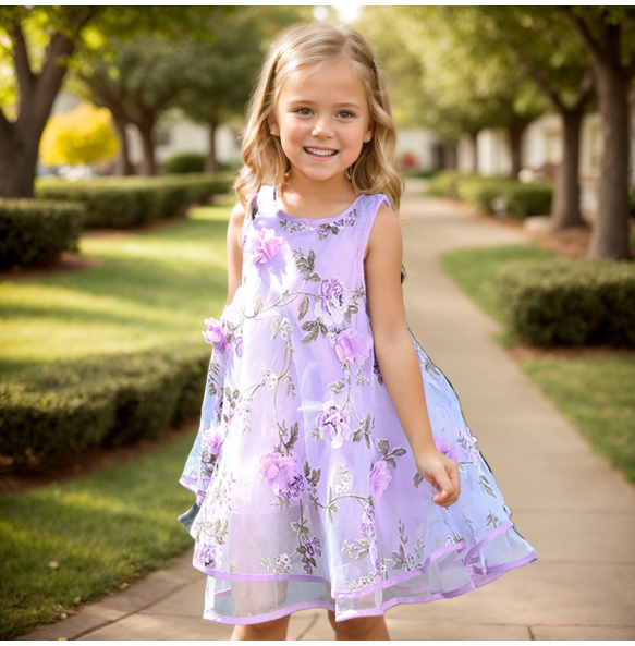 Bohemian Summer Girls Flower Dress Kids Girl Beach Dresses Chiffon Kids Dresses Floral Teenager Girls Clothes for 6-14 Years