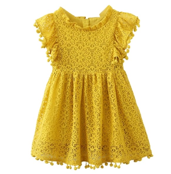 Girls Lace Flower Dress Summer Ball Gown Brithday Dresses Infant Baby Kids Cotton Princess Party Dress Children Clothing