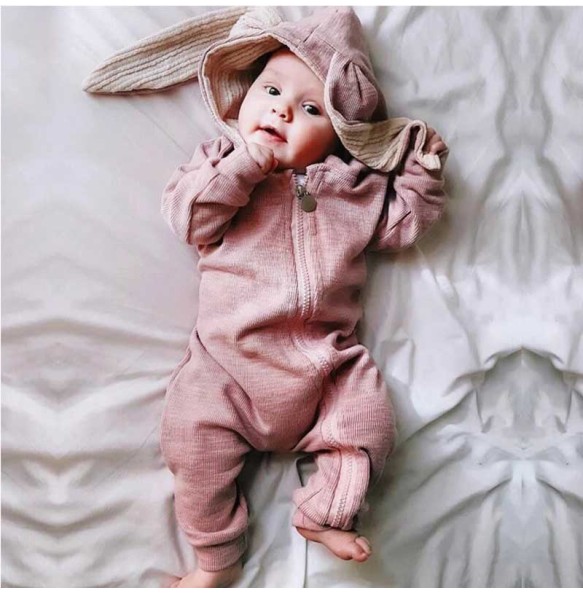 Baby Rabbit Rompers For Baby Girls Autumn Winter Infant Clothing Overalls Jumpsuit Halloween Costume Newborn Baby Boys Clothes