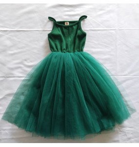 Baby Girls Cotton Tutu Dress Toddler Party Tulle Sundress Infant Princess Sleeveles Dresses Children Kids Sundress Clothing