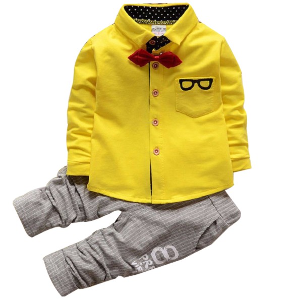 Toddler Boys Gentleman Clothes Set Kids Top T Shirt Blouse Stripe Pants Children Clothing Set Infant Birthday Christmas Costumes